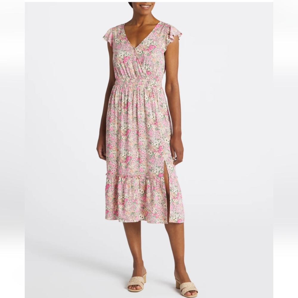 The General Good Zelda floral midi dress